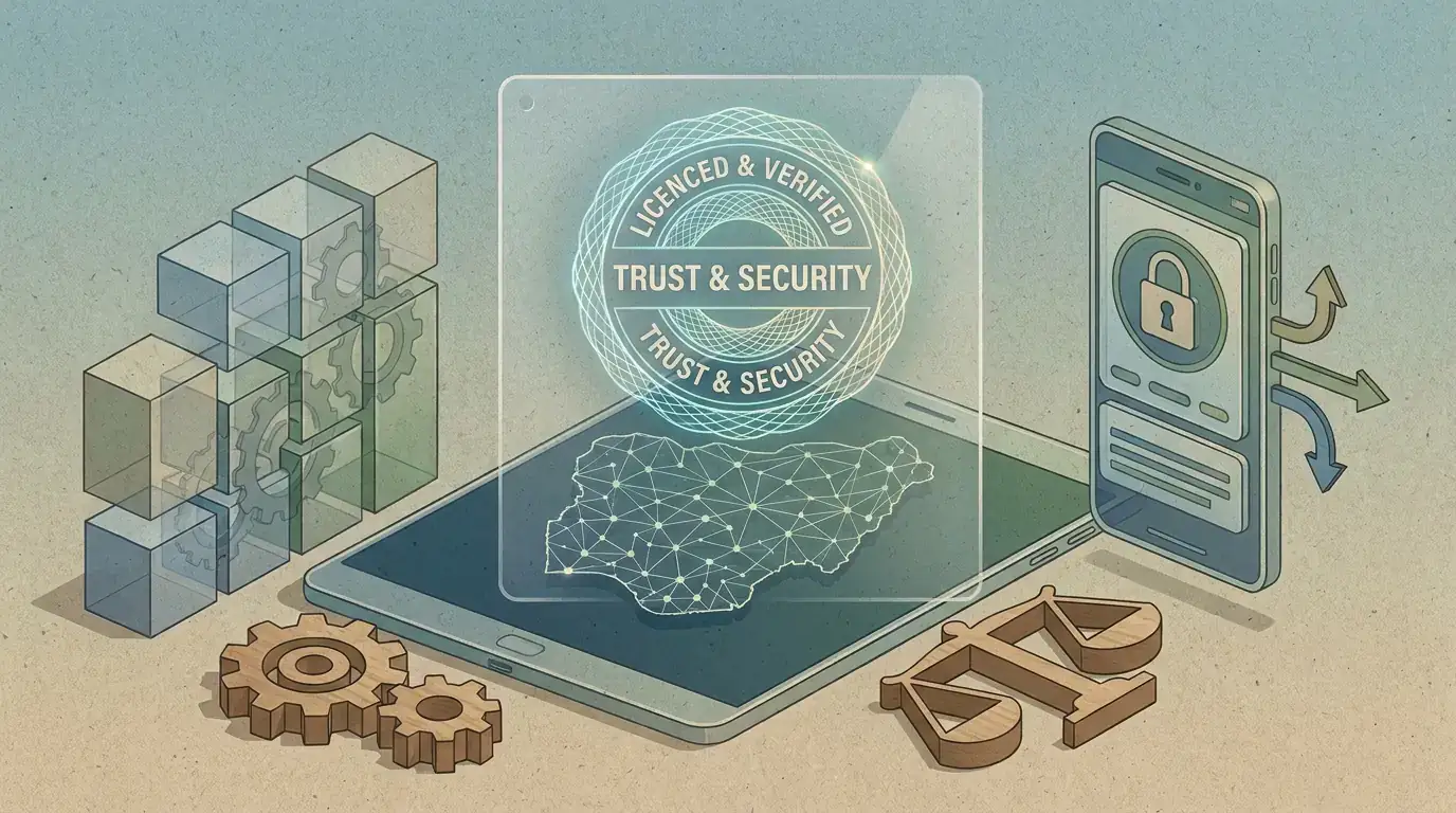 Editorial illustration for CHEXX Licence, Trust and Nigeria Regulation